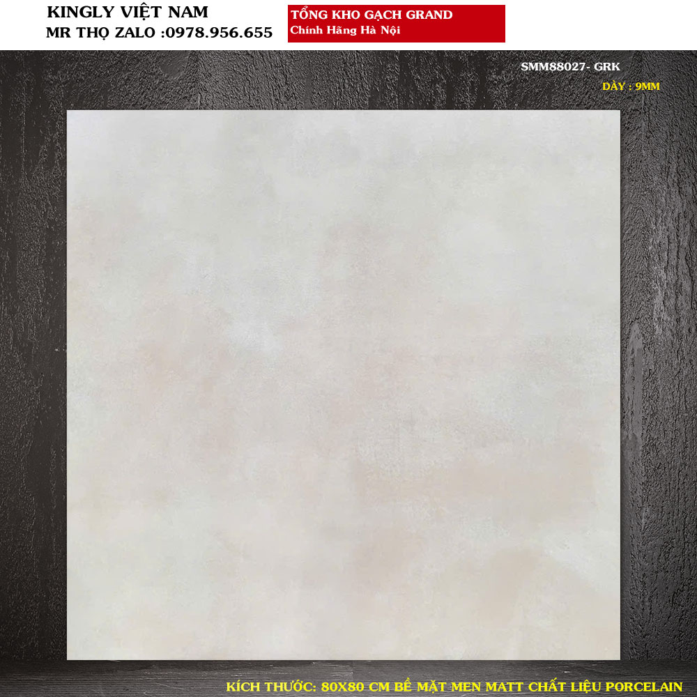 Gạch lát nền Grand 80x80 SMM88027 Loại 1